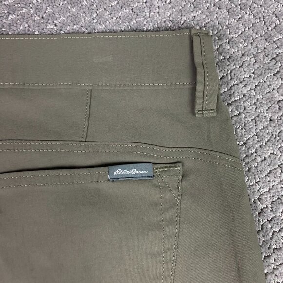 Eddie Bauer Travex Pants Men's 34 x 32 Olive Green Hiking Outdoors Stretch - Picture 5 of 11